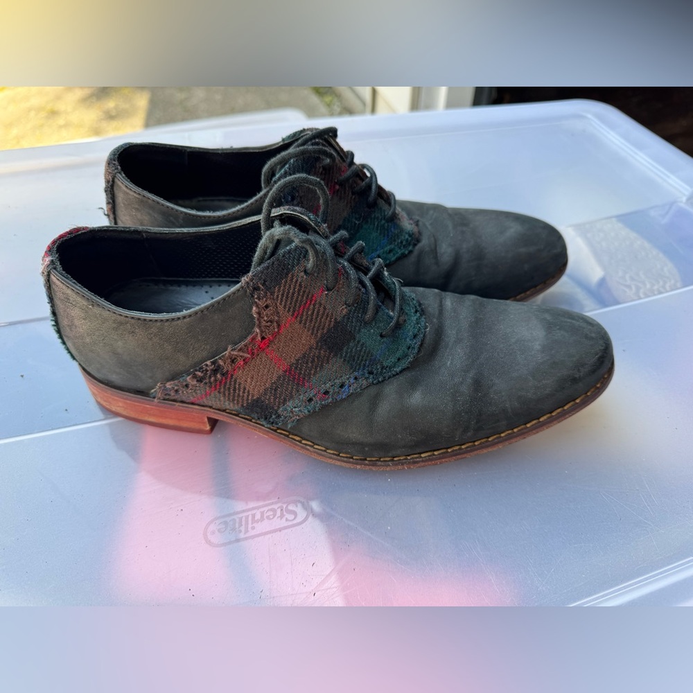 Cole Haan Men’s Plaid Oxford Shoes